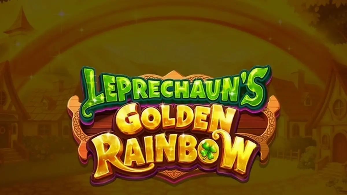 Interface colorida e mágica do slot Leprechaun's Golden Rainbow